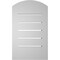 Ekena Millwork Arch Top Surface Mount PVC Gable Vent: Non-Functional, w/2"W x 1-1/2"P Brickmould Frame, 12"W x 18"H GVPAR12X1802SN - alternate 4